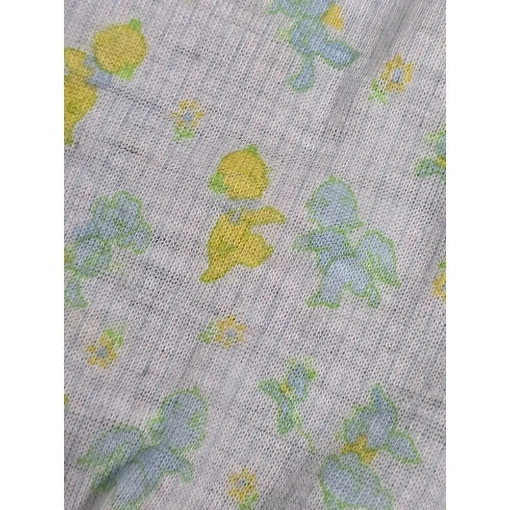 Vintage Carters Pastel Footed Animal Print Pants